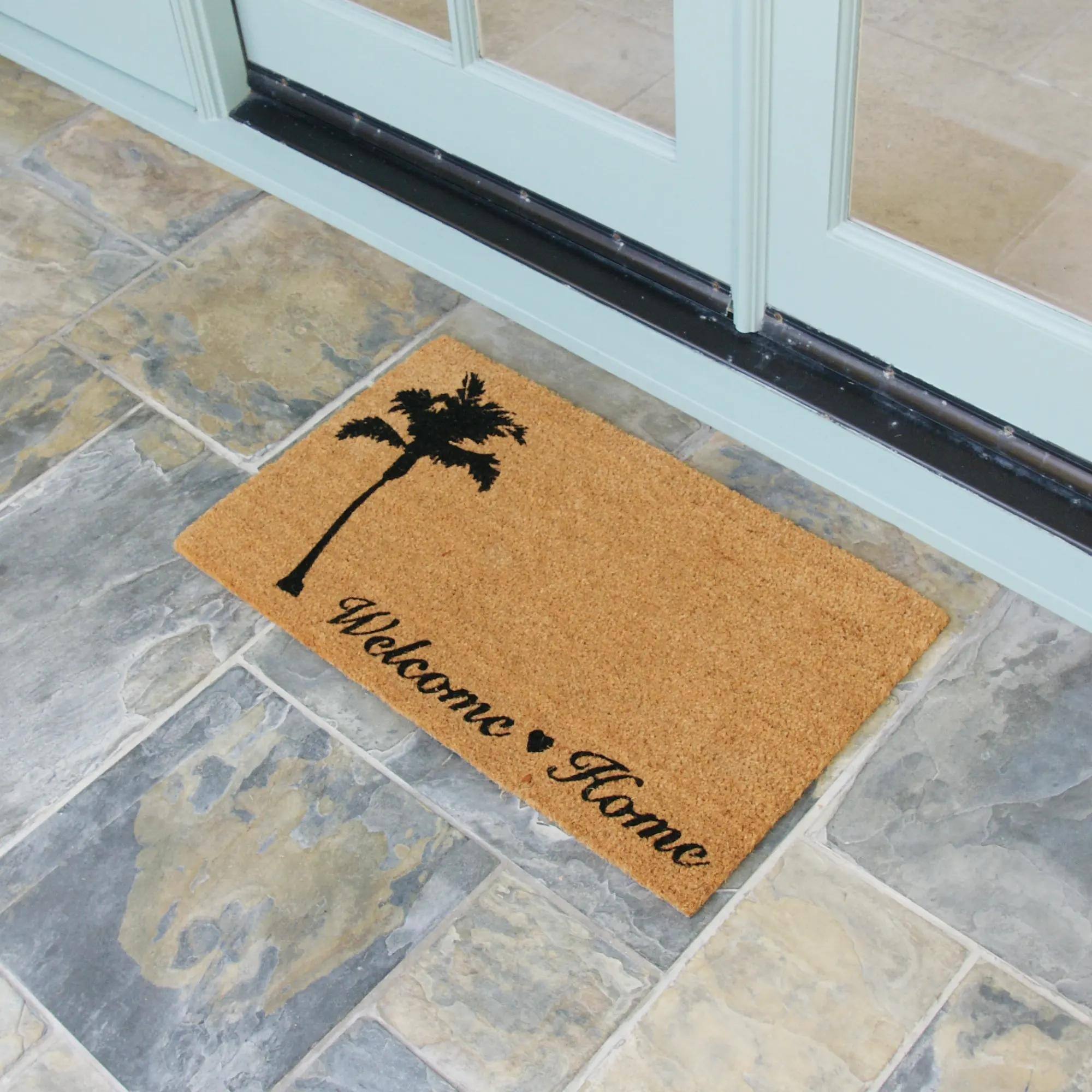 RubberCal Island "Tropical Decor" Doormat Kit 18" x 30" 2 Door